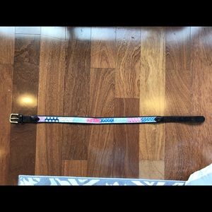 Vineyard Vines Patchwork Canvas Belt size 32